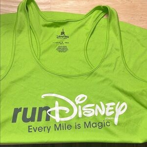 Disney Lime Green Run Tank Top